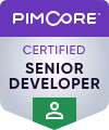 Badge für Zertifikat Pimcore Certified Senior Developer